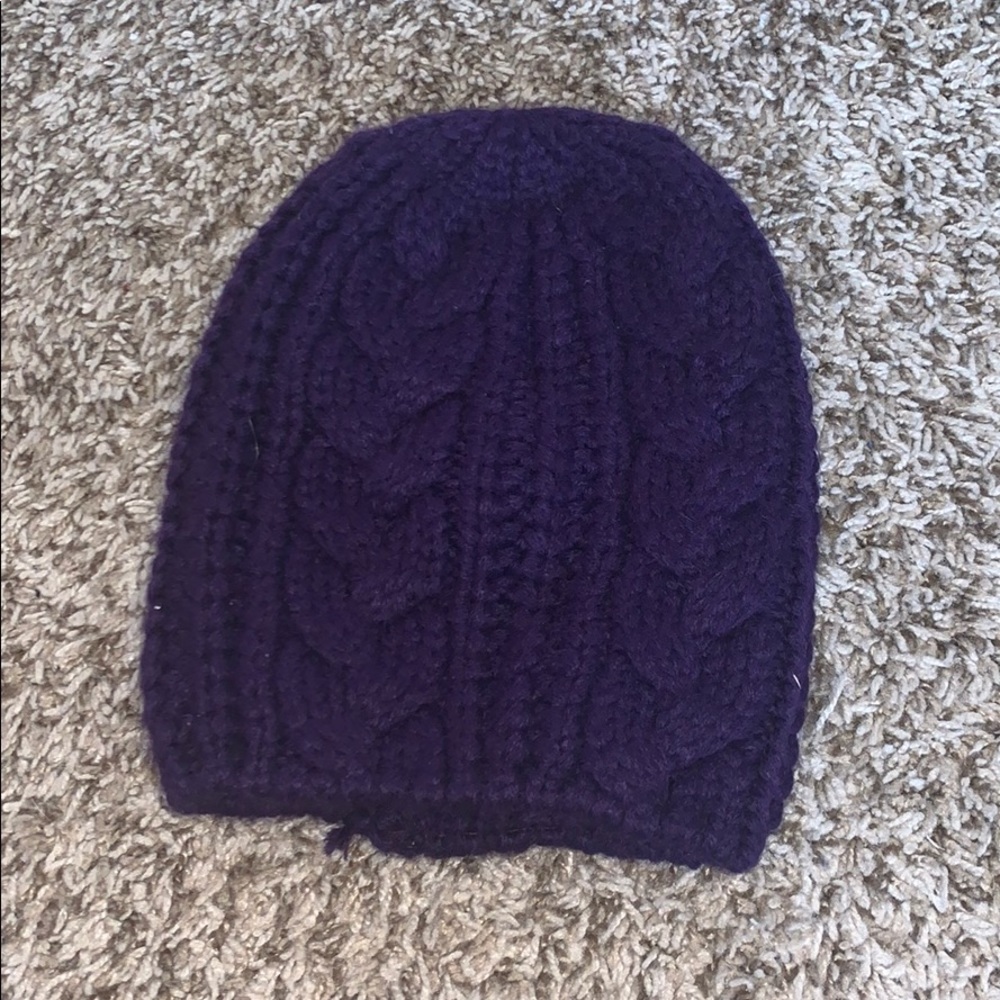 Dark purple beanie